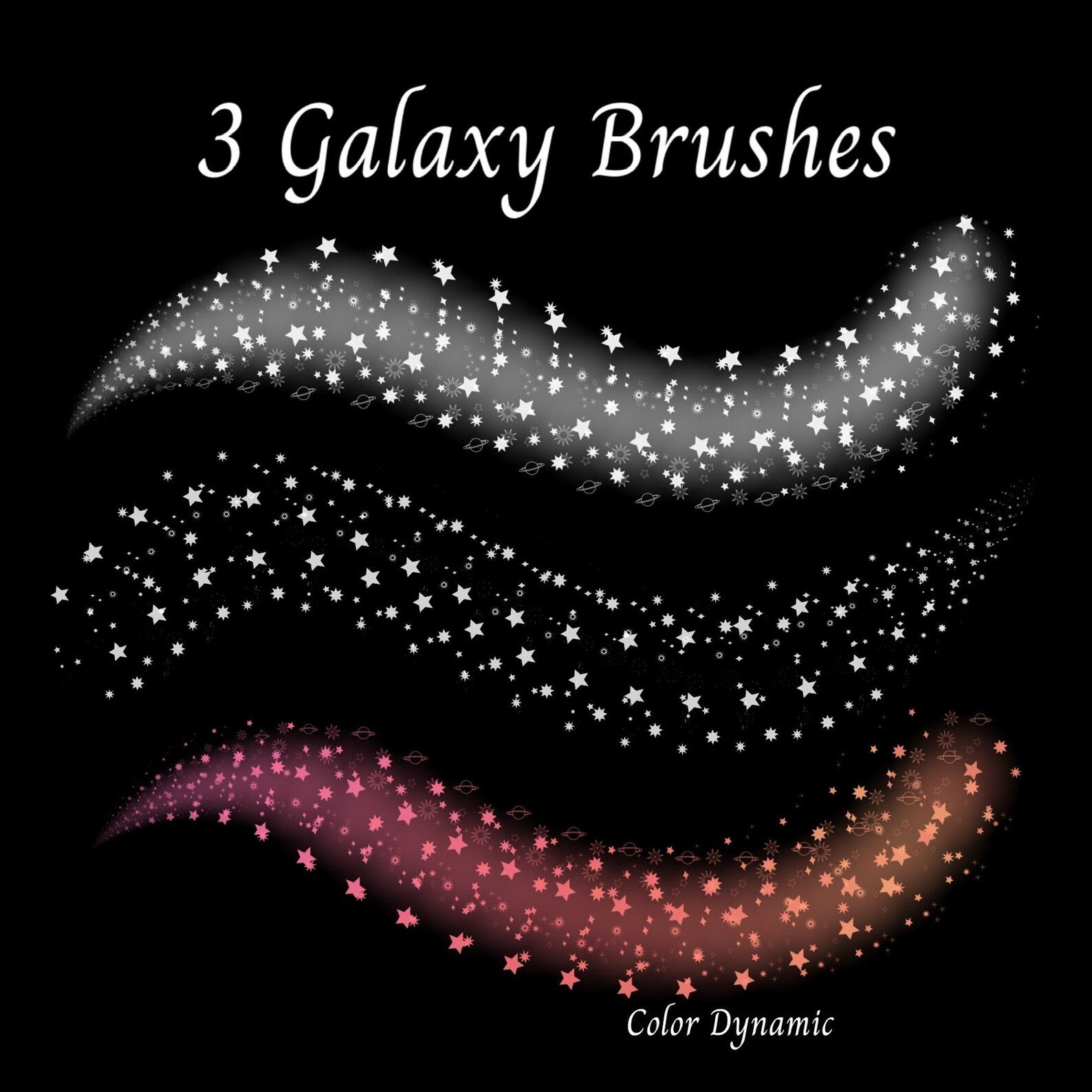 Procreate Brush Pack Celestial Designs Postzegelpak Star ...