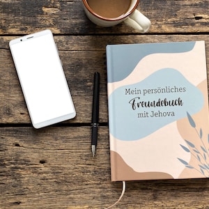 Notebook "my personal book of friends with Jehovah" baptism gift, pioneer gift