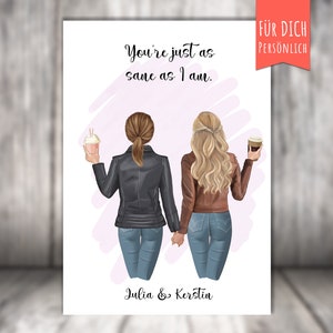 Poster “2 best friends” personalized, best friend, best friend gift, best friend, personalized gift, favorite sister