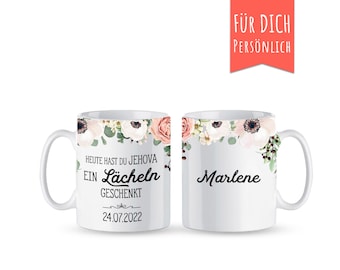 personalized mug "today you gave Jehovah a smile", baptism gift, jw gift,