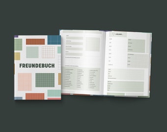 Freundebuch für 30 Freunde | Minimalismus Edition | A5 | 128 Seiten