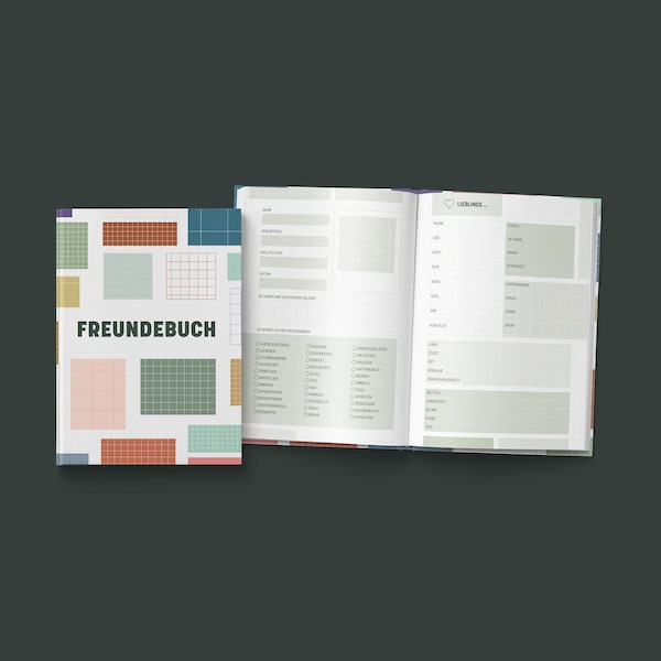 Freundebuch für 30 Freunde | Minimalismus Edition | A5 | 128 Seiten