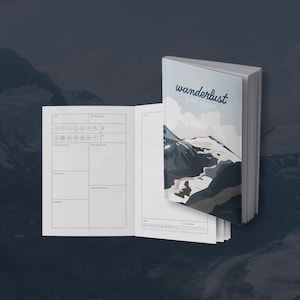 Travel diary | Wanderlust Alps | A5 | 100 pages | 12 weeks