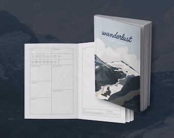 Travel diary | Wanderlust Alps | A5 | 100 pages | 12 weeks