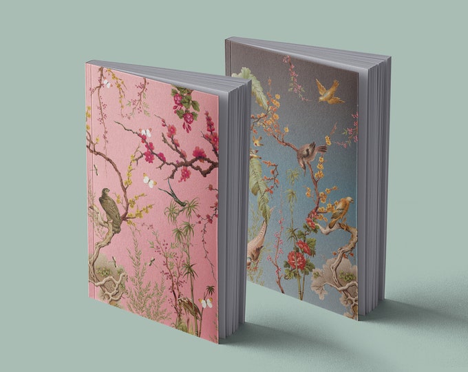 Notebook Vintage Japan | blue or pink | 13 x 20 cm