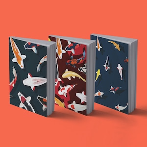 Notebook Japanese Koi Carp | 13 x 20 cm