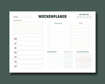 Wochenplaner | Minimalismus Edition | A5 | Block