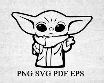 Download Baby Yoda Vector Etsy