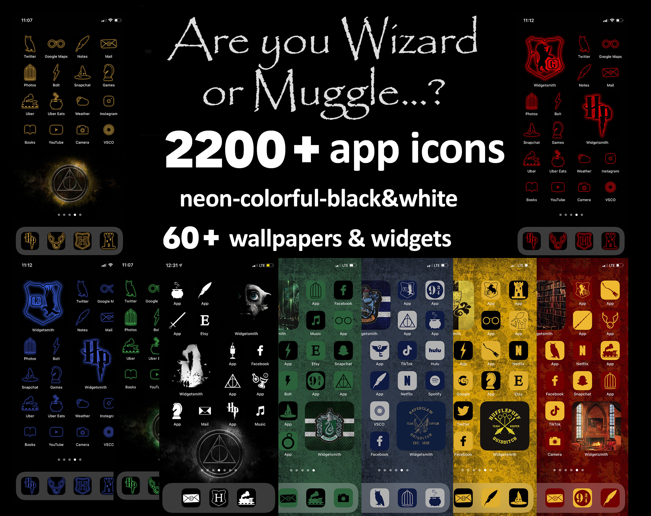 Harry Potter app icons bundleHarry Potter iPhone iconsHarry Etsy