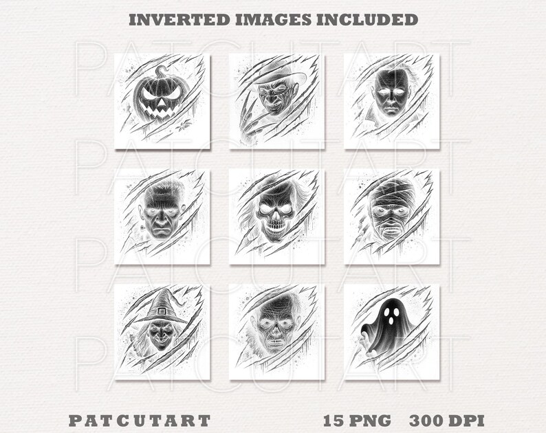 Halloween Slate Engraving Files, Halloween Glowforge, Halloween Png ...