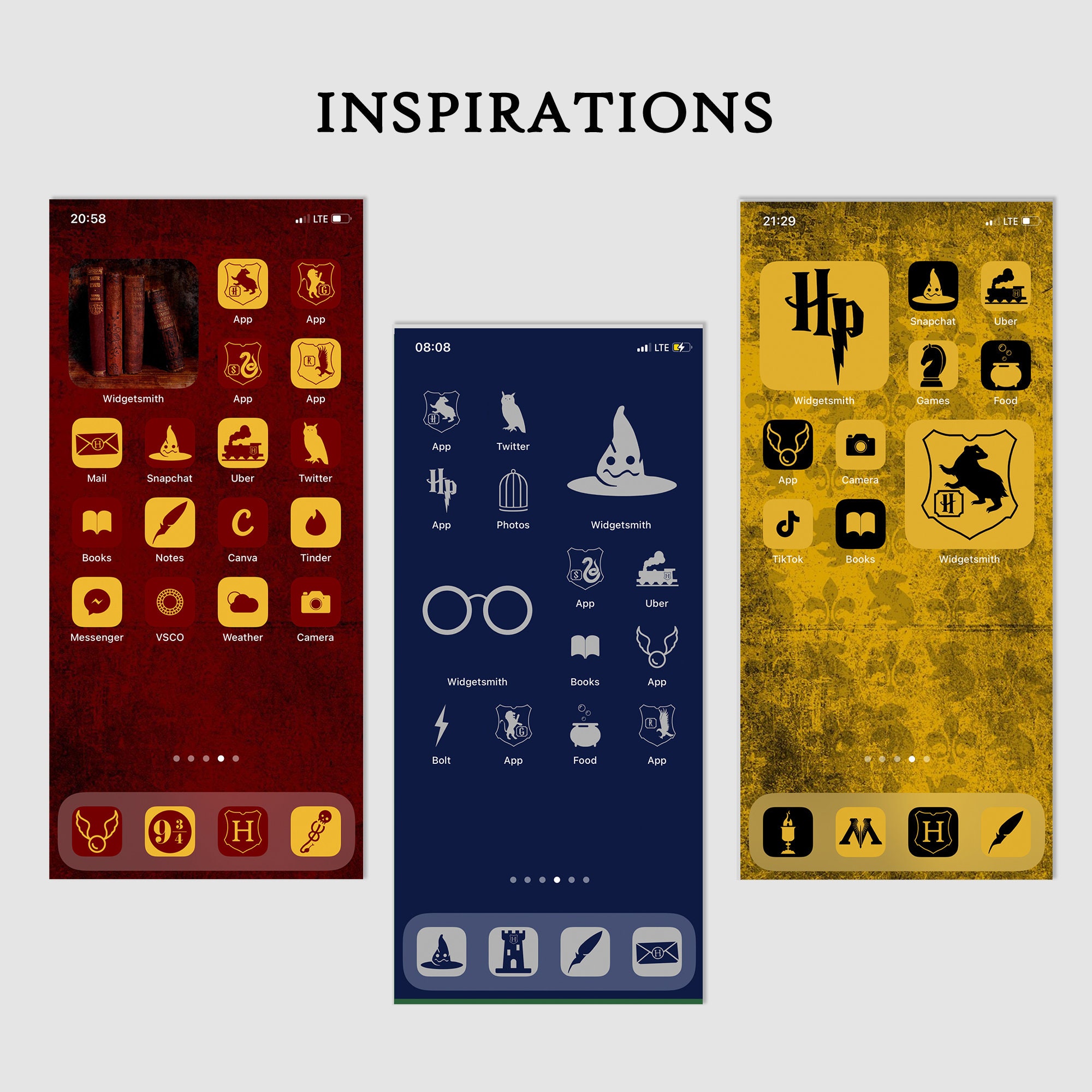 Harry Potter app icons bundleHarry Potter iPhone iconsHarry Etsy