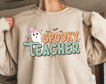 Spooky Teacher - Fall Clothing - Halloween Teacher Shirt - Halloween Teacher Sweatshirt - Halloween Gift - Teacher Gift