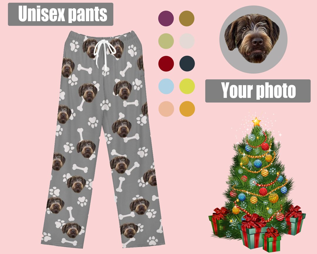 Personalized Pajamas Custom Face Pajama Pants For Men Women Customized Funny Sleepwear With Pet Photo Christmas Couple Gift 1758249084960676