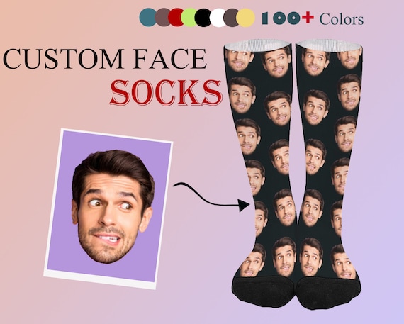 Custom Socks with Face , Personalized Father Picture Print Sock, Photo Socks for Dad, Custom Face Socks Best Father's Day Gift,gift for dad
