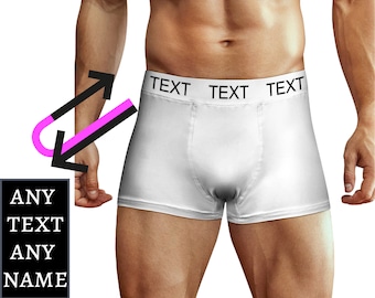 Diseño divertido regalo de aniversario de cumpleaños para novio, regalo para esposo, calzoncillos bóxer personalizados para hombres, mujeres, ropa interior para hombres, bralet para mujeres, sujetador para mujeres