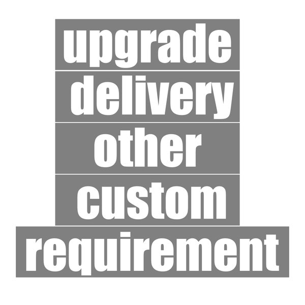 Custom upgrade shipping-custom other product