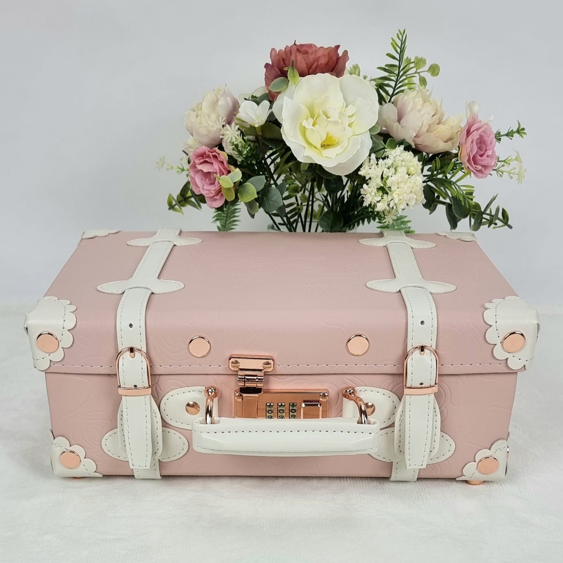 Personalised Mini Suitcase Keepsake Gift Box - soft blue – The