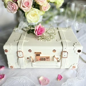 Wedding Keepsake Memory Case, Memory Case, Souvenir Storage Bin, Keepsake Box, Vintage Wedding Suitcase, Civil Ceremony Memory Trunk, Medium