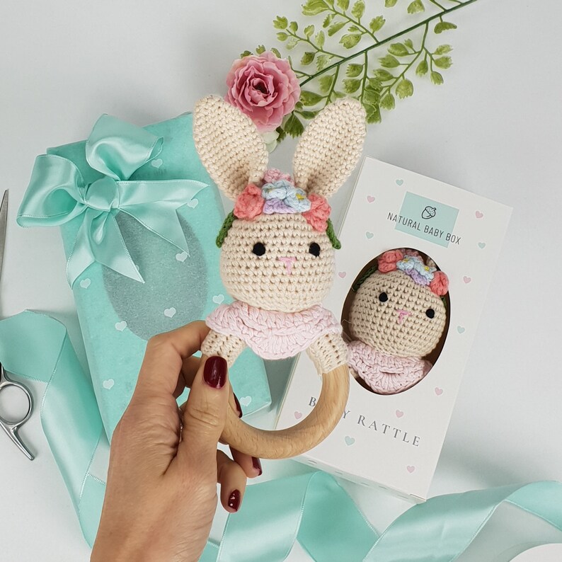 Traditional Handmade Baby Girl Rattle Crochet Baby Rattle Etsy