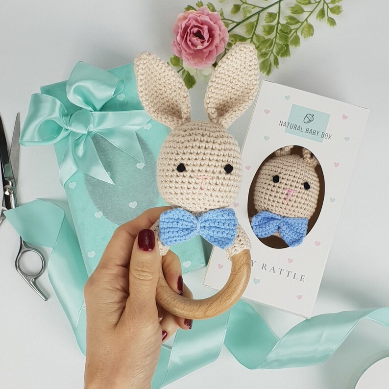 Traditional Handmade Baby Boy Rattle Crochet Baby Rattle Etsy