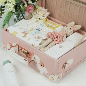 Kleiner Luxus Bio-Baby-Geschenkkorb, neuer Baby-Geschenkkorb, Babyparty, Baby-Geschenkset, Bio-neues Babygeschenk, Schwangerschaftsgeschenk