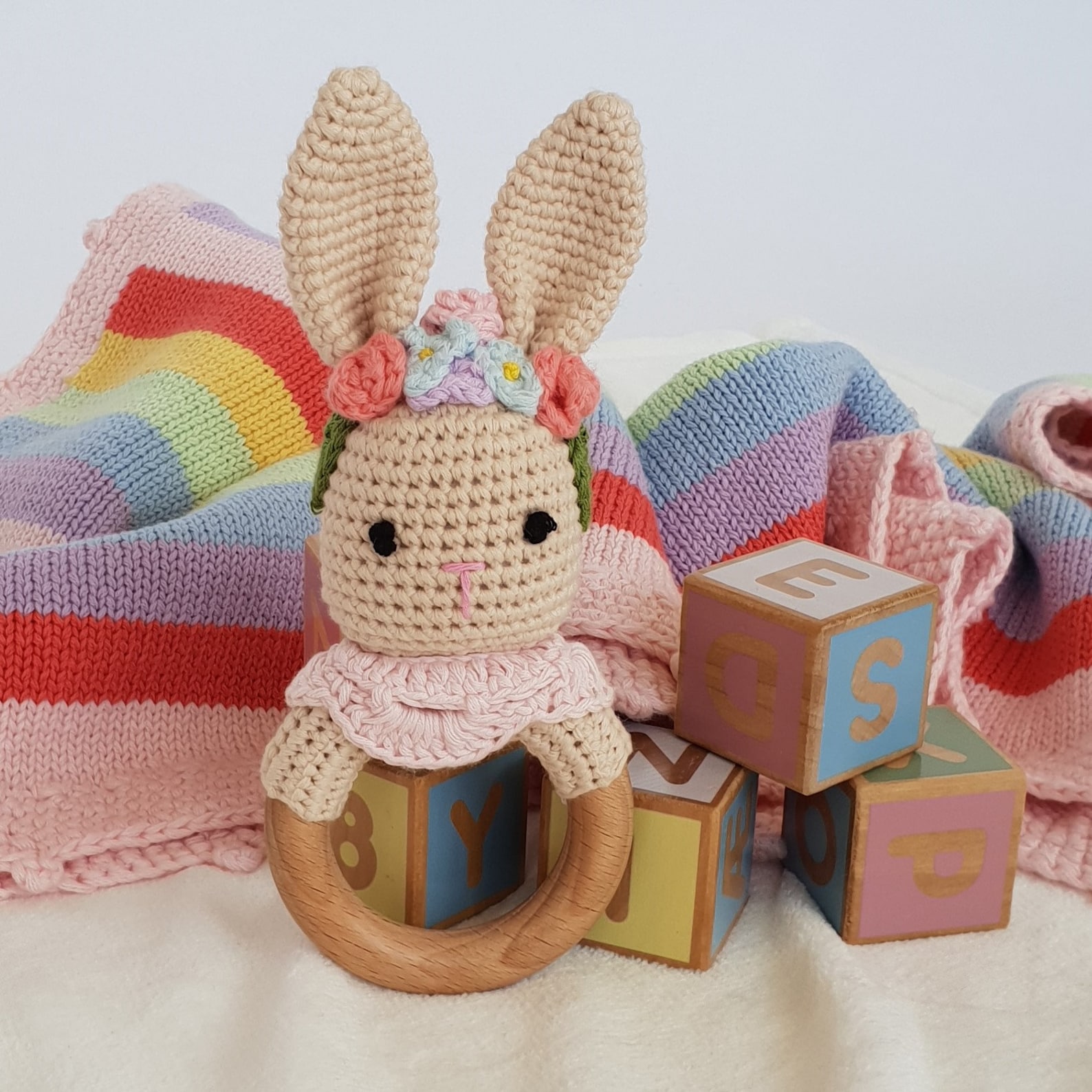 Traditional Handmade Baby Girl Rattle Crochet Baby Rattle Etsy