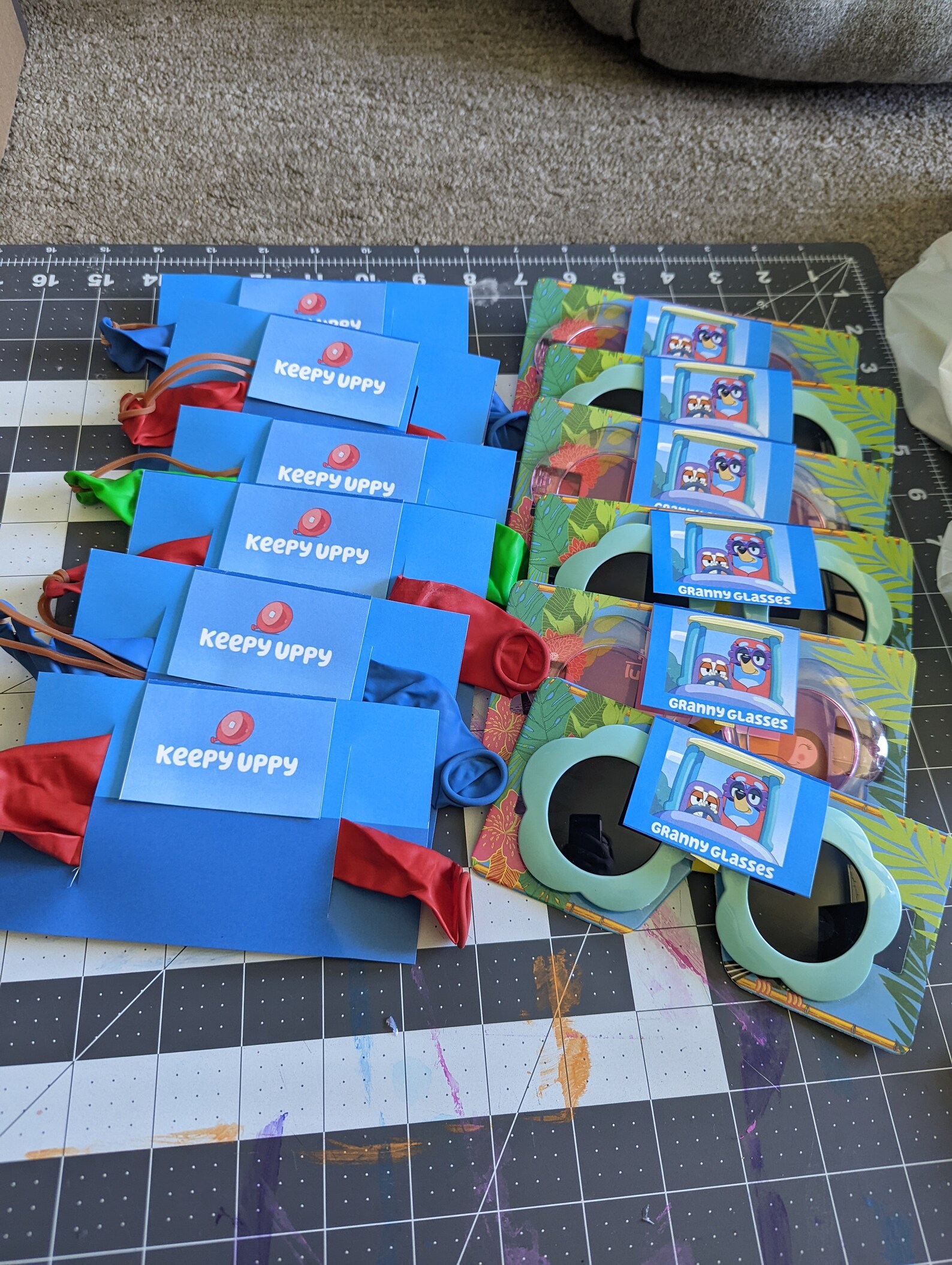 Bluey Birthday Loot Bag / Party Favour Labels / Keepy Uppy / Etsy UK