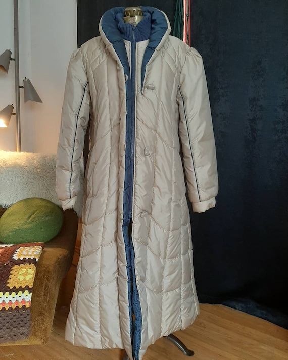 vintage winter puffer jacket 1980s