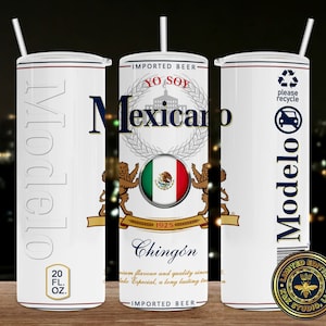 Mexicano, Mexico, Regalos, geschenken, bier tumbler Sjabloon, Sublimatie, Skinny Tumbler 20oz, Straight Only, bier, cerveza