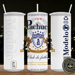 Cerveza-Modelo, Pachuca, Regalos, gifts, beer tumbler Template, Sublimation, Skinny Tumbler 20oz, Straight Only, beer, cerveza