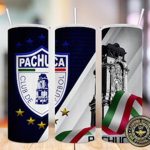 Pachuca tumbler cup, Pachuca digital design, PNG, sublimation, 20oz Straight Sided, Digital File, Tumbler, Sublimation