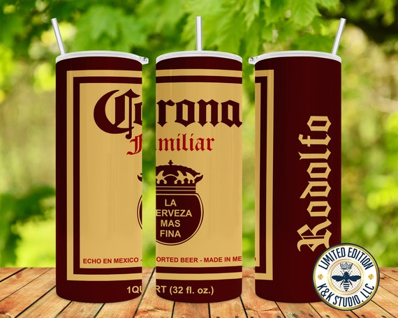 Caguama Corona familiar papa padre beer tumbler Template | Etsy