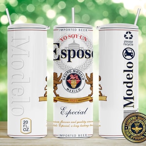 Cerveza Modelo, Esposo, Husband, regalos, gifts, beer tumbler Template, Sublimation, Skinny Tumbler 20oz, Straight Only, beer, cerveza,