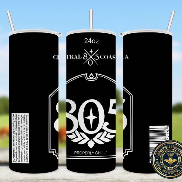 805 Beer, inspired 805 Beer black tumbler, Gift, beer tumbler Template, Sublimation, amber beer, Skinny Tumbler 20oz, Straight Only, beer,