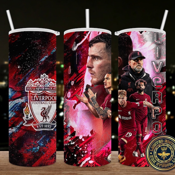 Liverpool, tumbler cup, Chivas digital design, PNG, sublimation, 20oz Straight Sided, Digital File, Tumbler, Sublimation