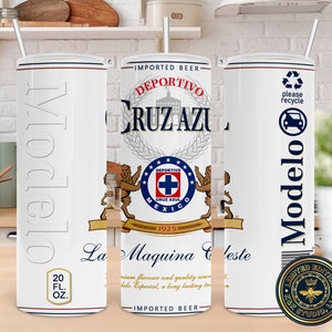 Cerveza-Modelo, Cruz-azul, Regalos, gifts, beer tumbler Template, Sublimation, Skinny Tumbler 20oz, Straight Only, beer, cerveza