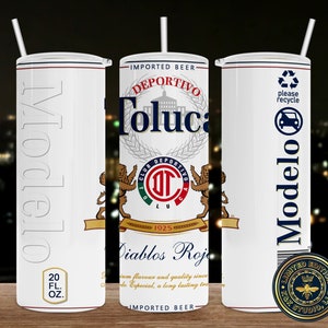 Cerveza-Modelo, Toluca, Regalos, geschenken, bier tumbler Sjabloon, Sublimatie, Skinny Tumbler 20oz, Straight Only, bier, cerveza