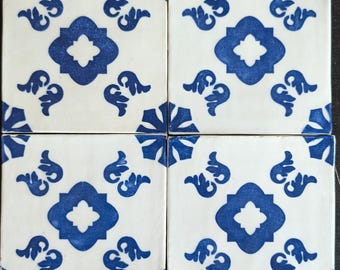 Santa Clara Ceramic tile _ Color Blue (accent tile)