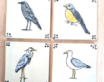 Dutch inspired tile _ Birds (decorative tile)