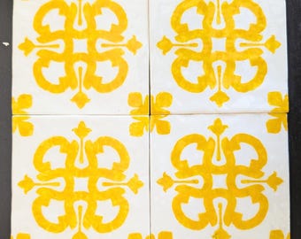 Sao Pedro Ceramic tile _ Color Yellow (decor tile)