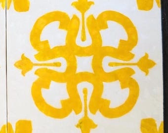 Sao Pedro Ceramic tile _ Color Yellow (decor tile)