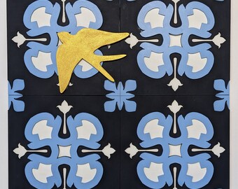 Art São Pedro with swallow