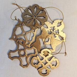 Christmas Ornaments - Gold (Portuguese tiles)