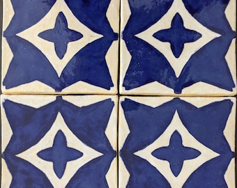 Marvila Tile: Blue Portuguese Ceramic Tile (3.75"x3.75")