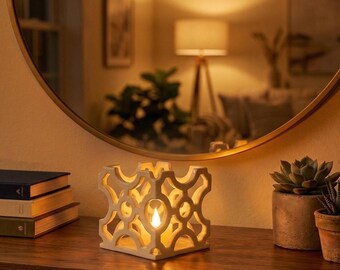 Handmade Clay Candle Holder - Portuguese Inspired Design