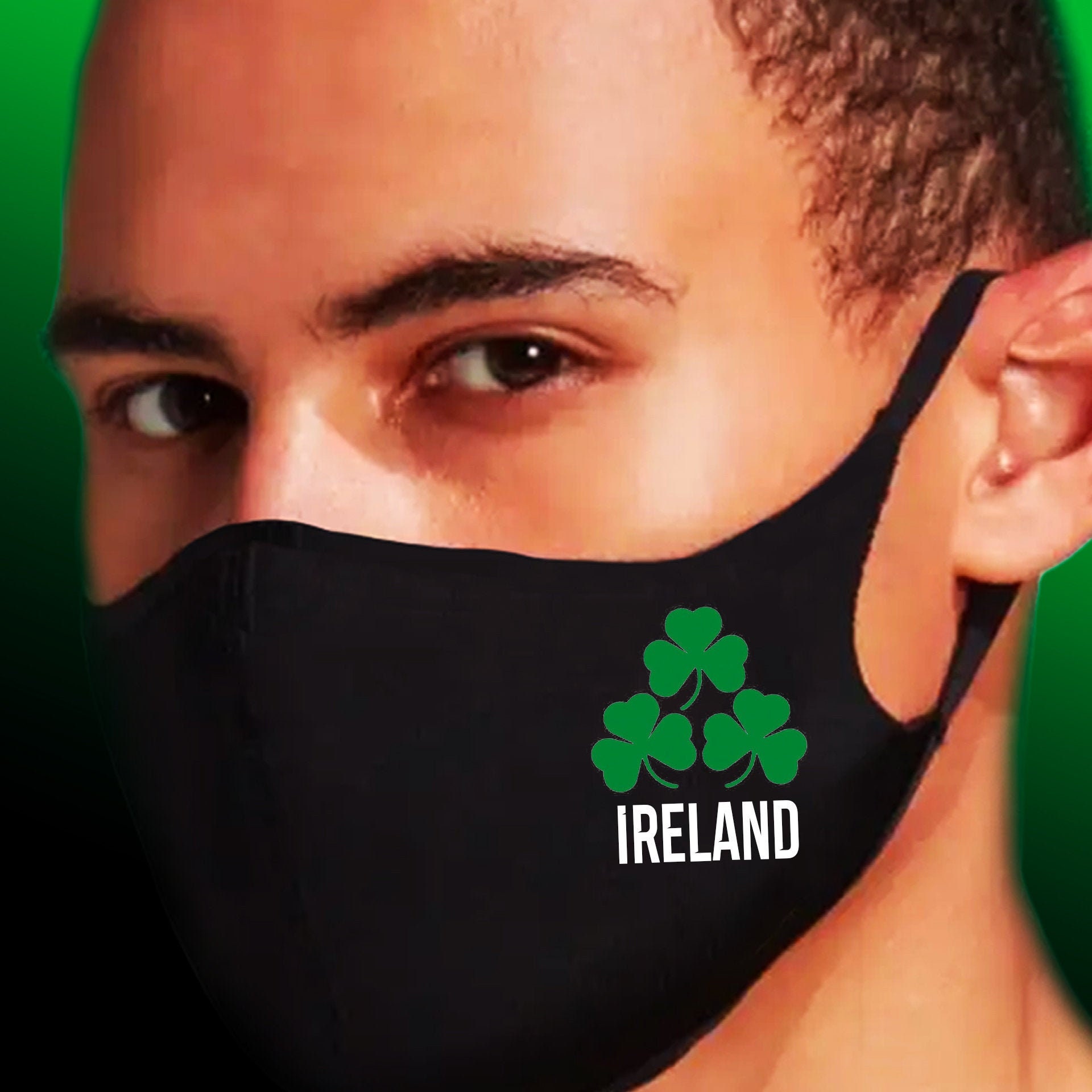 Ireland Face mask Rugby Mask Ireland Six Nations Rugby 6 Etsy