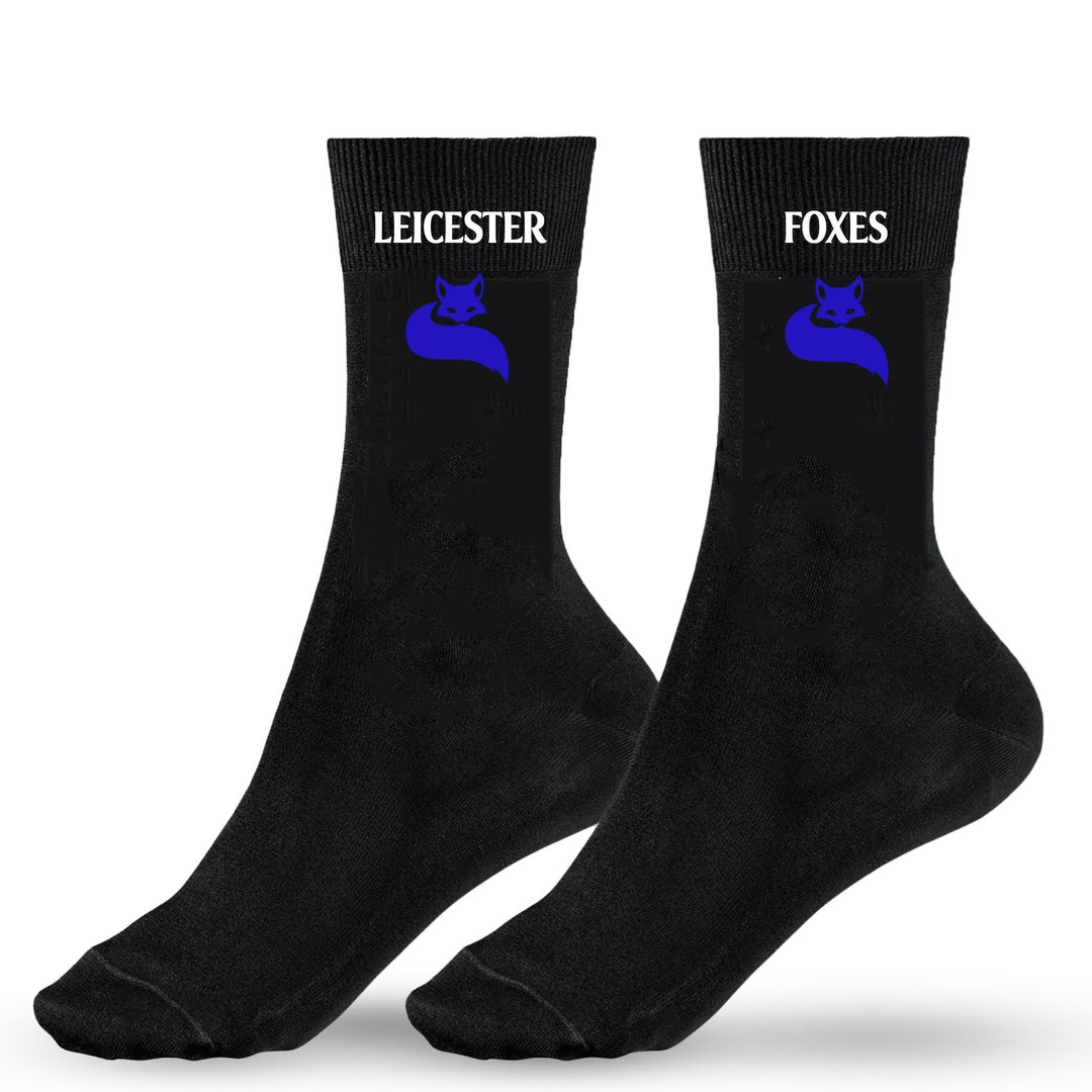 Leicester City Socks, Foxes, Blue, Football, Face Covering, Lightweight - Etsy