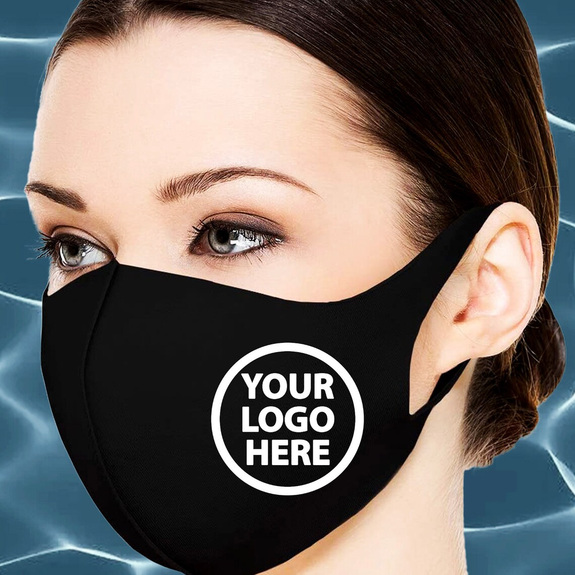 Custom Business logo mask. Your logo mask Commercial business Etsy