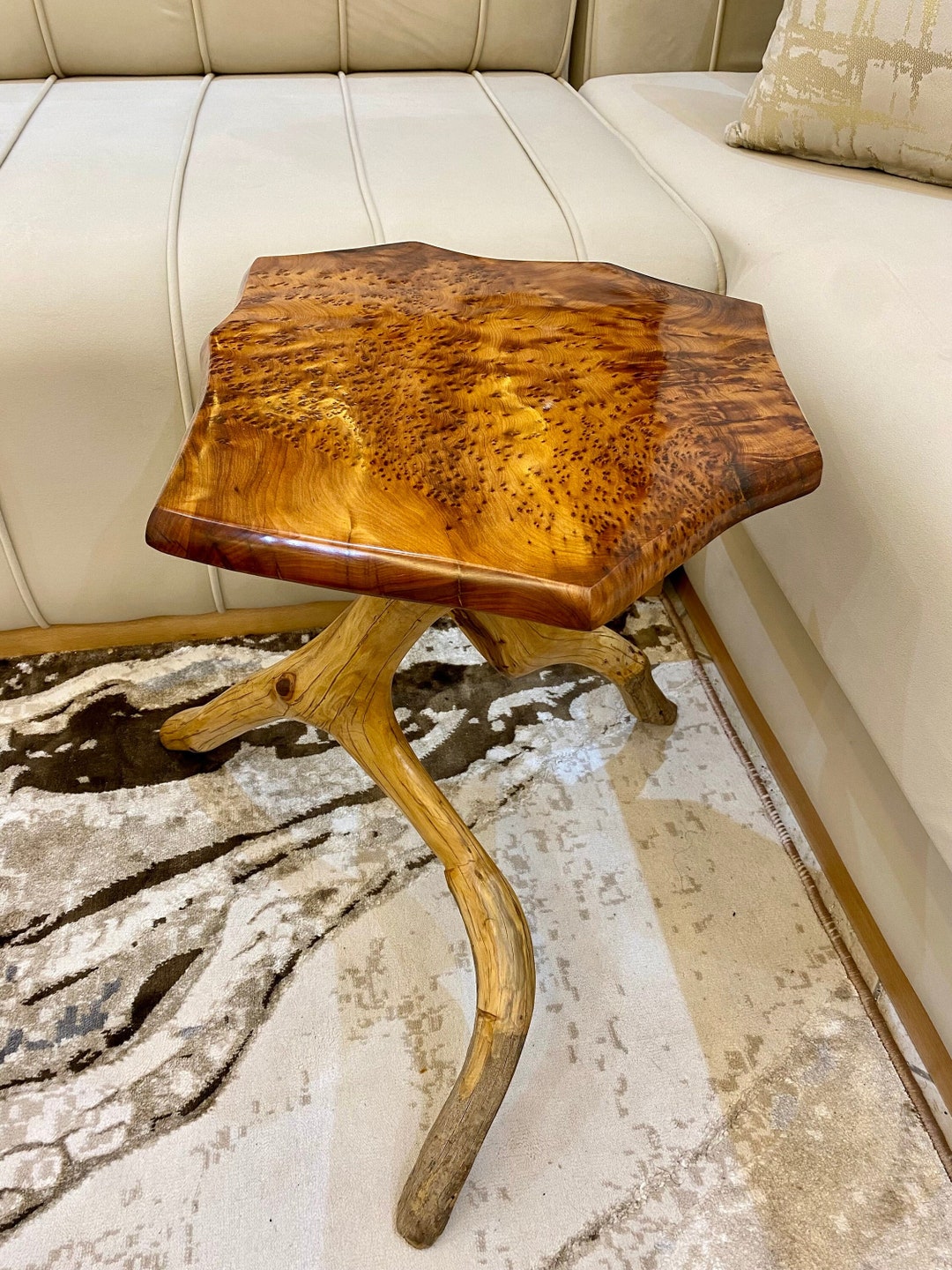 Abstract Coffee Table,unique Wood Table,home Decor Living Room,teak ...