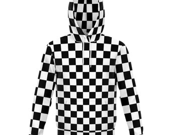 chequered hoodie